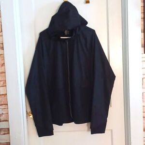 Avia wind breaker jacket hoodied jacket  women's size XXLARGE black